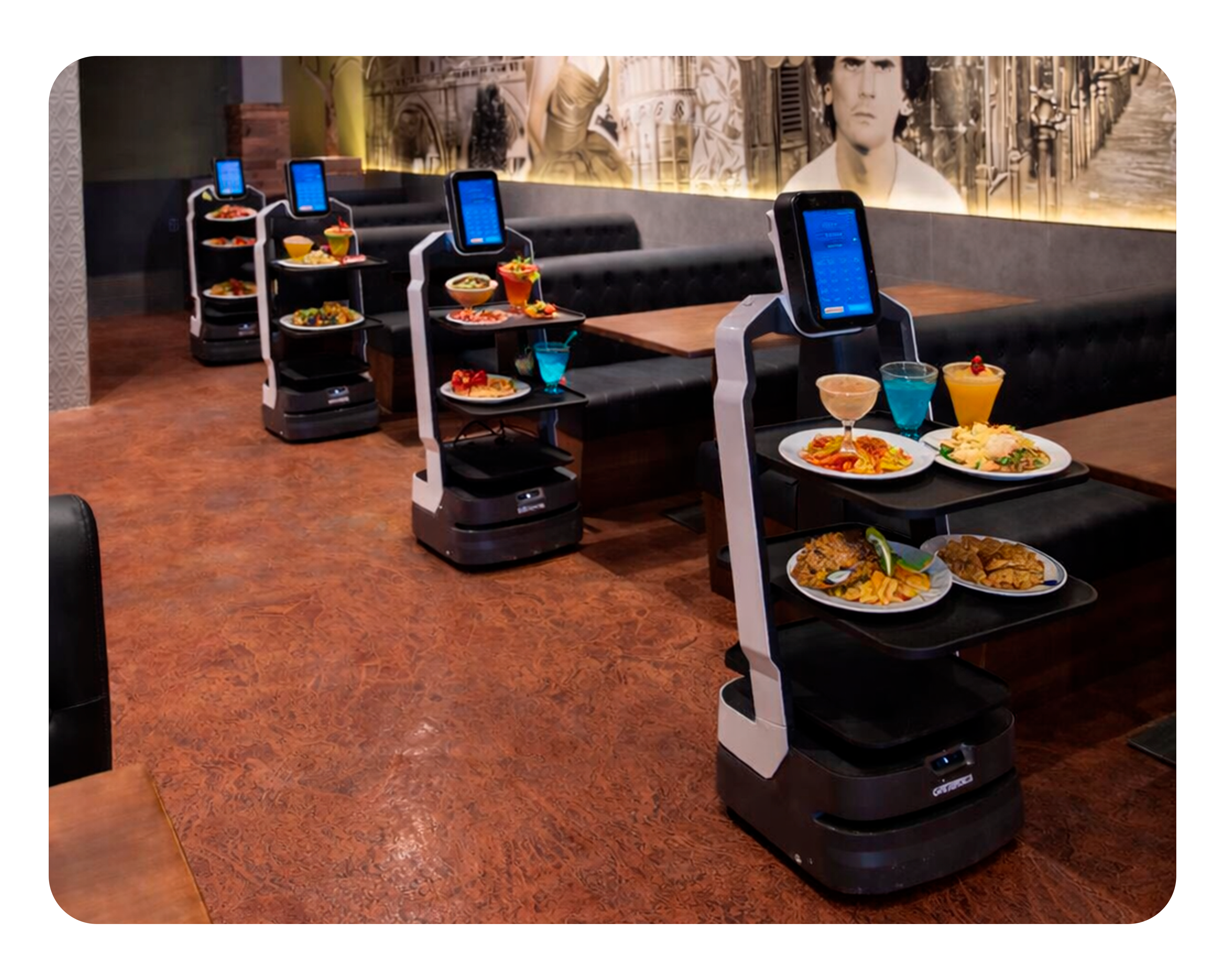 Service robots in restaurant