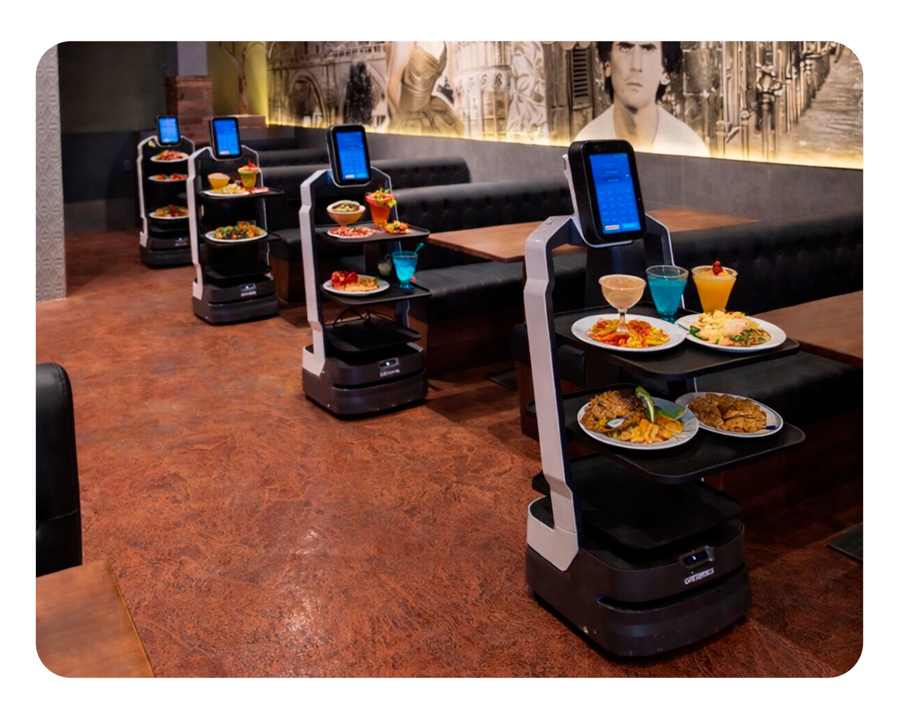Service robots in restaurant